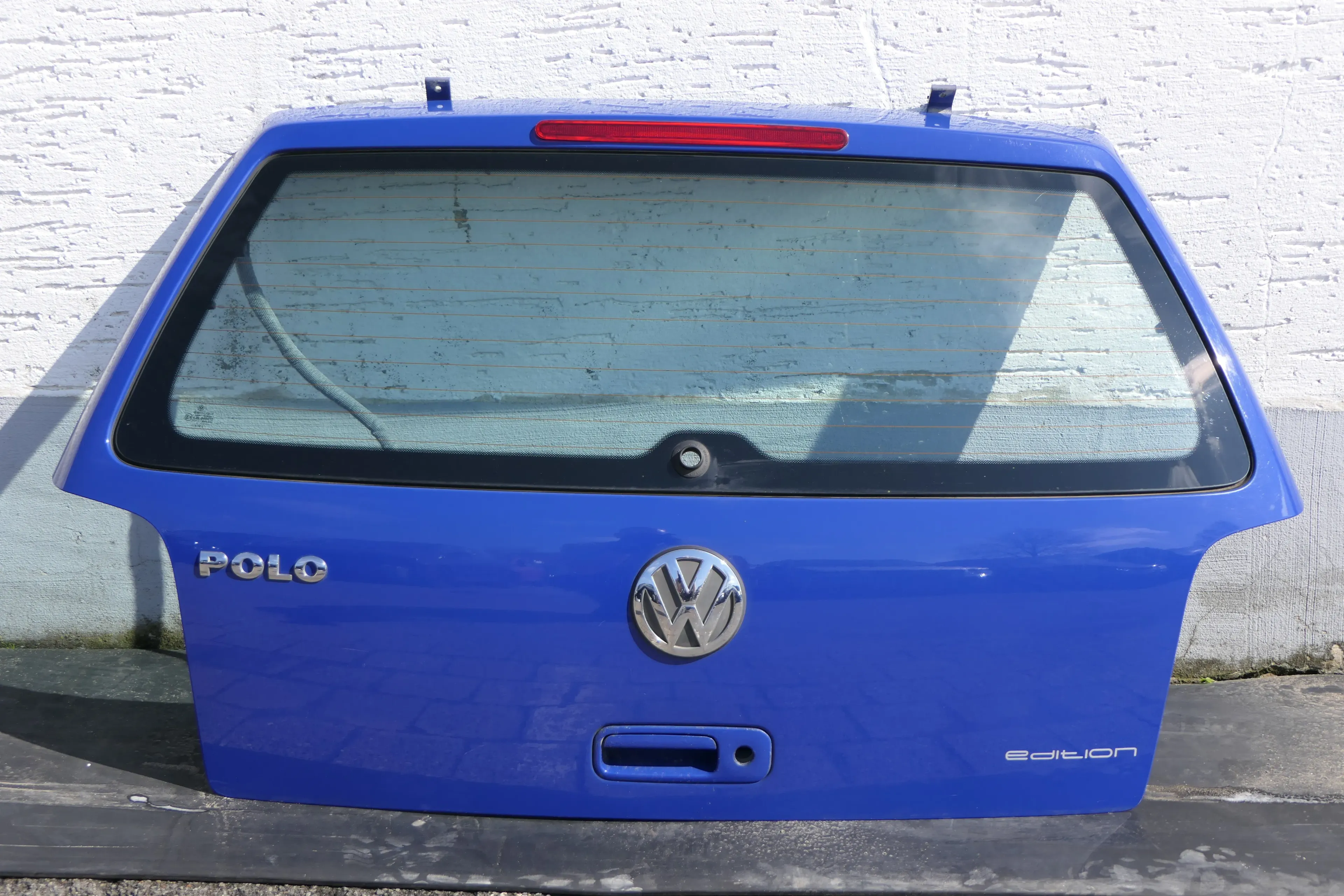 VW Polo 6N2 Heckklappe Klappe hinten Kofferraumklappe blau LA5C - ohne Anbauteil - Bild 1