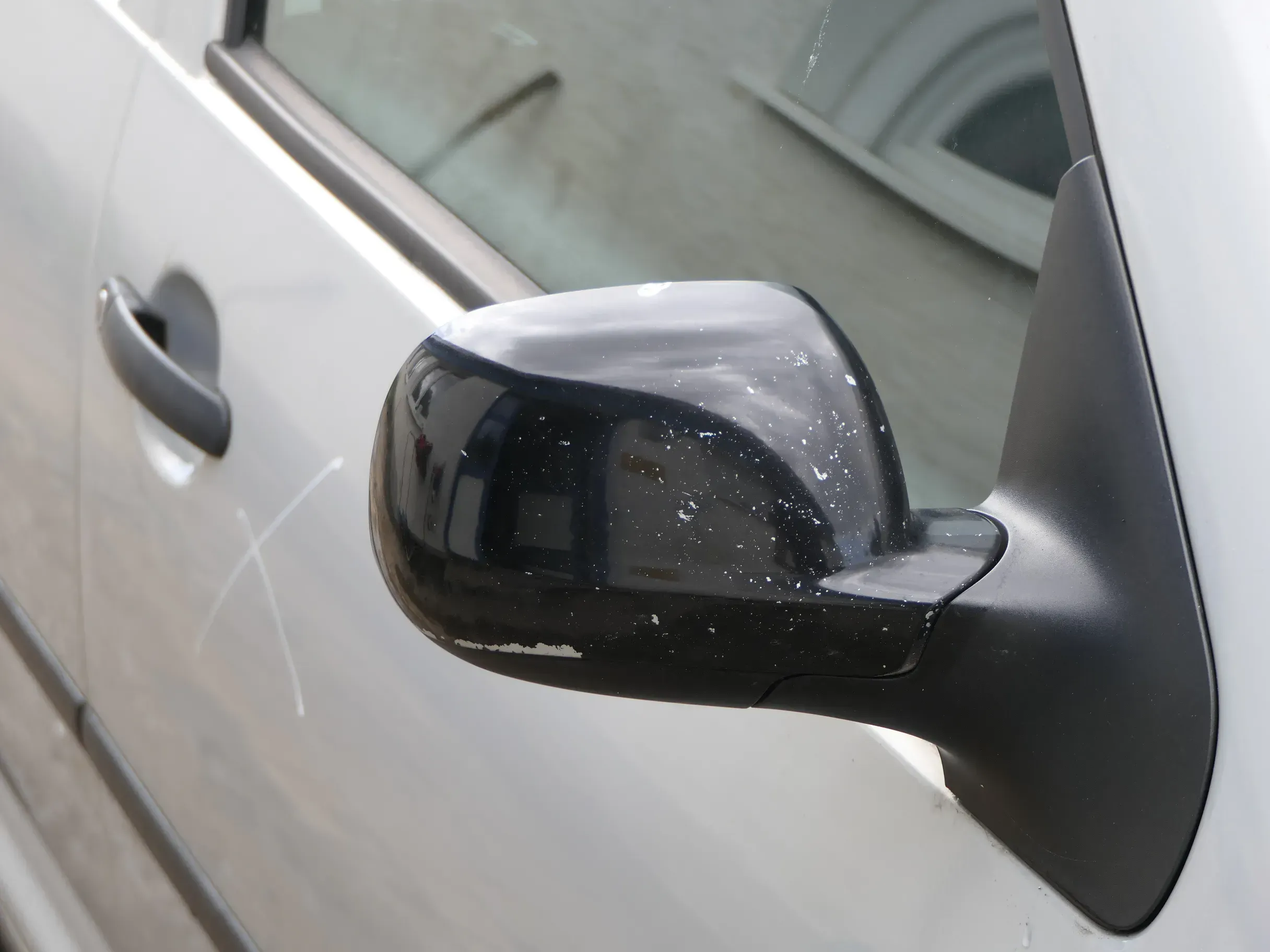 VW Golf 4 Bora manueller Spiegel vorne rechts Außenspiegel schwarz - Bild 1