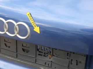 Audi A3 8P 2/3-Türer Heckklappe Klappe hinten blau LZ5C 2/3-Türer Scheibe - Bild 7