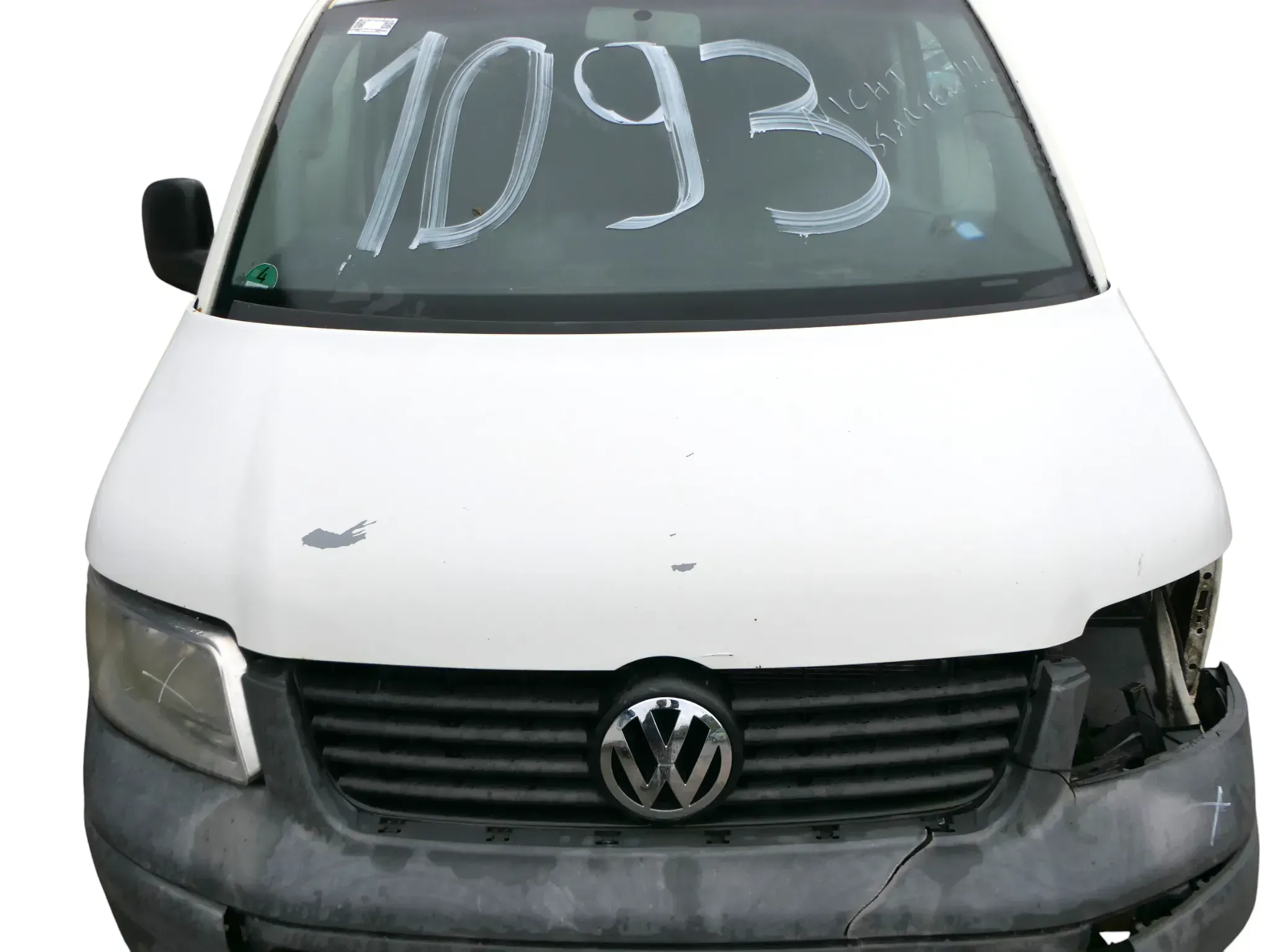 VW T5 Multivan Motorhaube Haube Klappe vorne weiß R902 - Bild 1