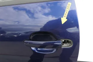 VW Passat 3B 3BG Kombi Variant Tür hinten links blau LB5N indigoblau + Scheibe - Bild 5