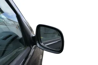 Skoda Fabia 6Y mechanischer Spiegel Außenspiegel rechts grau schwarz LF9R Glas - Bild 3