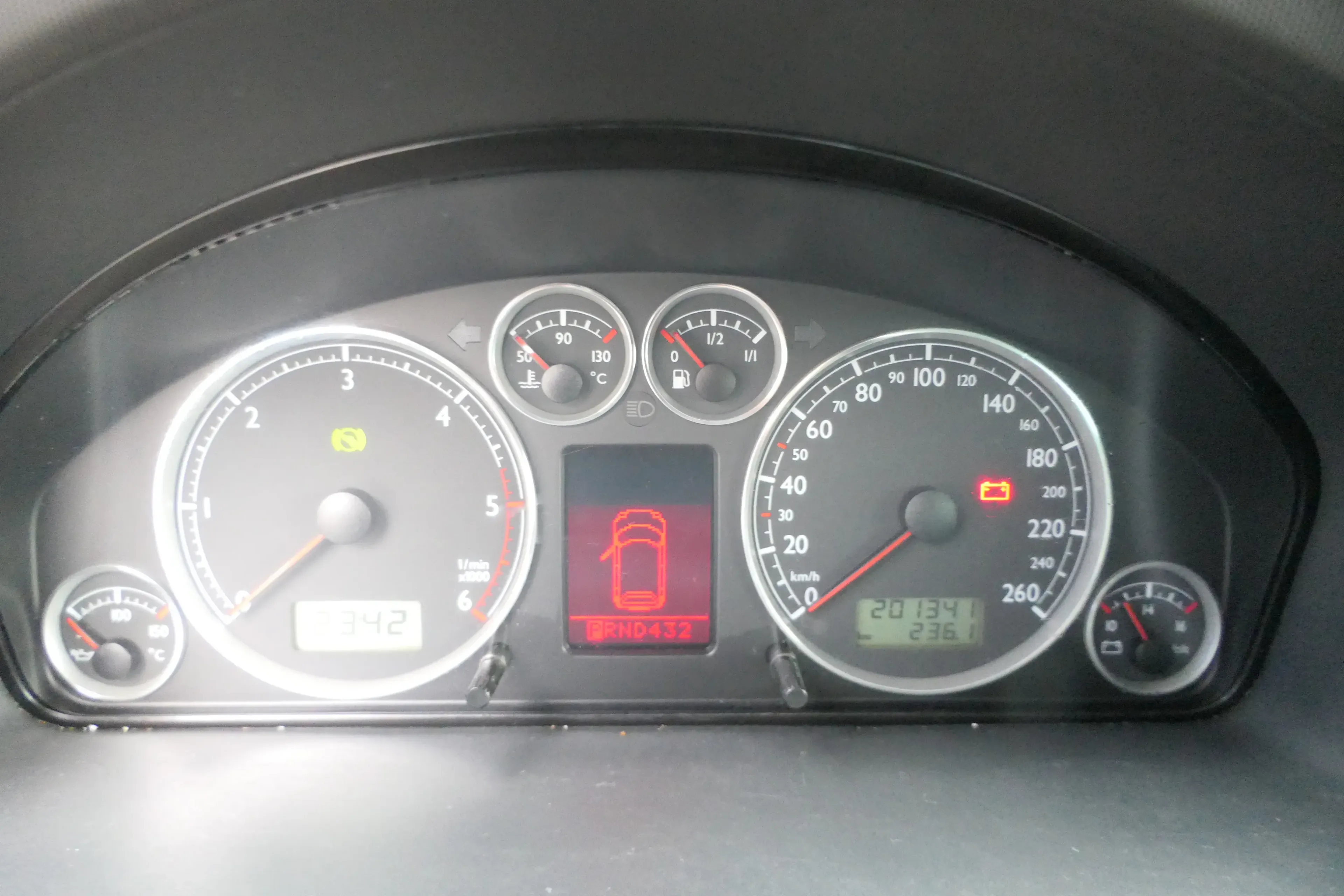 VW Sharan 7M Tacho Tachometer Kombiinstrument 201.000km 7M3920840T - Automatik - Bild 1