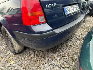 VW Golf 4 Kombi Avant Stoßstange hinten Heckstoßstange Stoßfänger blau LA5G - Bild 2