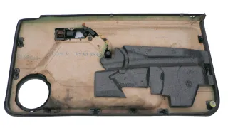 Golf 4 3 1E Cabrio 1E Türverkleidung Verkleidung Tür vorne links schwarz LEDER - Bild 2