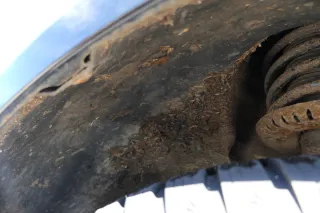 VW Polo 9N3 Kotflügel vorne links schwarz L041 - Bild 9