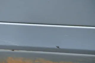 A4 B7 8E NUR Zierleiste Leiste Abdeckung Tür vorne links unten blau LY5J - Bild 4