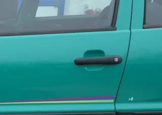 VW Polo 6N 6N2 Tür vorne links Fahrertür 4/5-Türer grün LD6D ohneAnbauteile - Bild 2