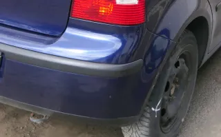 VW Polo 9N 9N3 Stoßstange Heckstoßstange hinten blau LB5N - Bild 3