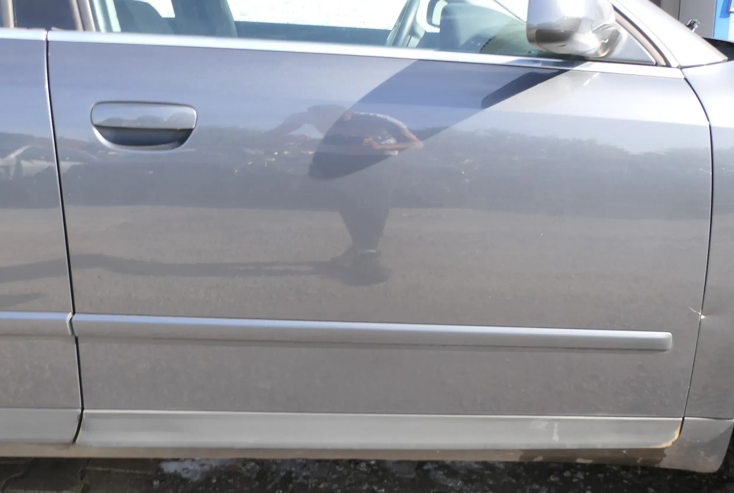 Audi A4 B6 8E nur Türblatt vorne rechts Beifahrertür grau LX7Z Kombi+Limo Tür - Bild 1