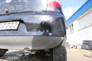 VW Fox 5Z Stoßstange hinten Stoßfänger schwarz LC9Z Heckstoßstange - Bild 5