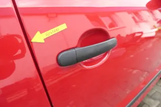 VW Fox 5Z Tür vorne rechts Beifahrertür rot LY3D - Bild 6