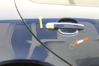 Seat Leon Toledo 1M Tür hinten rechts Beifahrerseite blau LB5N -ohne Anbauteile - Bild 7