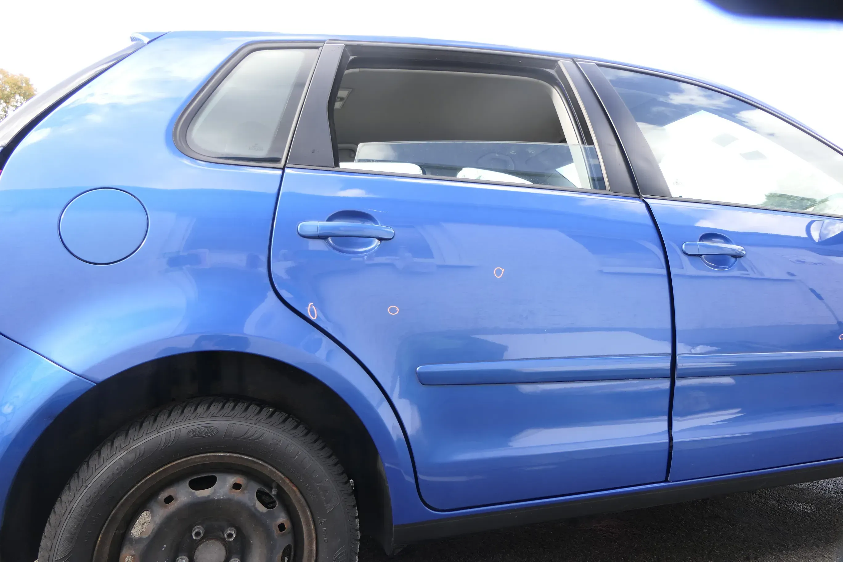 VW Polo 9N 9N3 Tür hinten rechts 4/5-Türer blau LA5M - Bild 1