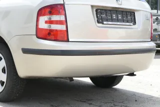Skoda Fabia 6Y Kombi Combi Stoßstange hinten Heckstoßstange beige gelb gold LF8F - Bild 4