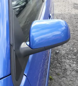 VW Polo 9N 9N3 elektrischer Spiegel Außenspiegel links vorne blau LA5M + Glas - Bild 2