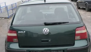 VW Golf 4 Limousine Heckklappe Kofferraumklappe Klappe hinten grün LC6M ohneAn - Bild 1