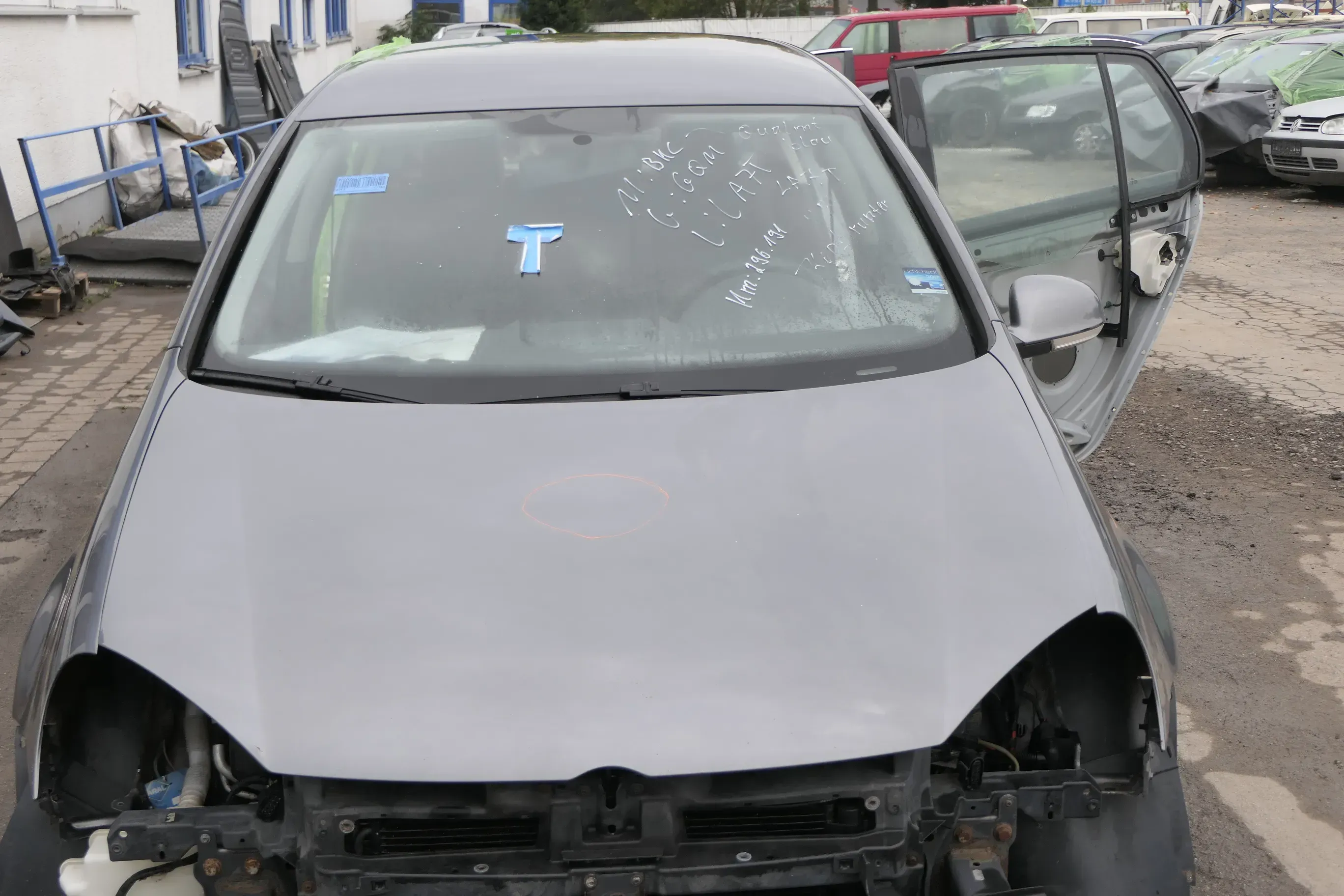 VW Golf 5 V 1K Kombi Jetta Motorhaube Haube Klappe vorne grau LA7T - Mängel - Bild 1