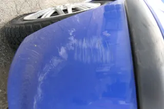 VW Polo 6N2 Stoßstange hinten Heckstoßstange Stoßfänger blau LA5C surf - Bild 4