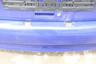 VW Polo 6N Stoßstange hinten 2-geteilte Heckstoßstange LD5D blau Stoßfänger - Bild 6