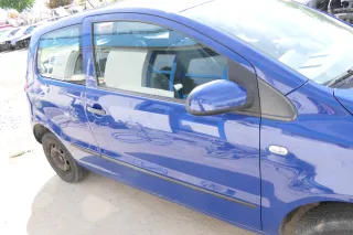 VW Fox 5Z Tür vorne rechts Beifahrertür blau LL5M - zwei Dellen - Bild 4