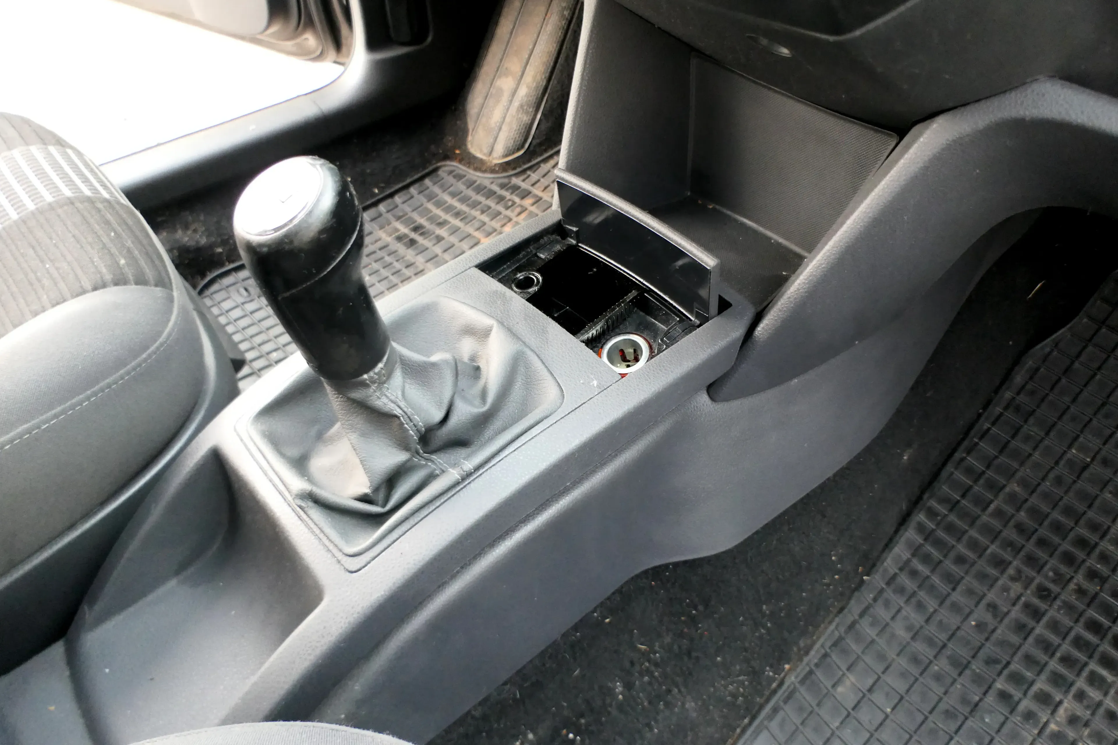 VW Polo 9N 9N3 Schaltknauf Schaltsack Schaltung 6Q1711113G United Leder schwarz - Bild 1