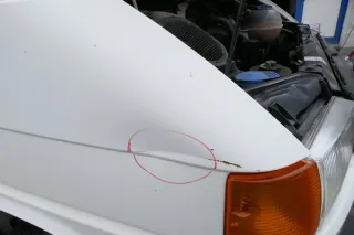 VW T4 kurze Version Kotflügel vorne rechts weiß R902 7D0821104B - Bild 4