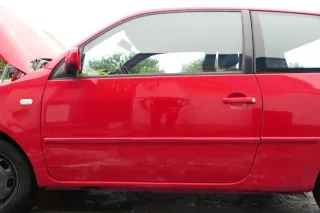 VW Lupo Seat Arosa Tür vorne links Fahrertür rot LP3G (mechanischer FH) - Bild 1