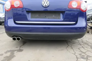 VW Passat 3C Kombi Stoßstange hinten Heckstoßstange Stoßfänger blau LC5E PDC - Bild 1