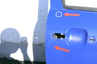 VW Polo 6N 6N2 Tür vorne rechts Beifahrertür 2/3-Türer blau LA5C - Bild 5