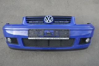 VW Polo 6N2 Stoßstange vorne Frontstoßstange Stoßfänger blau LA5C mit Grill - Bild 1