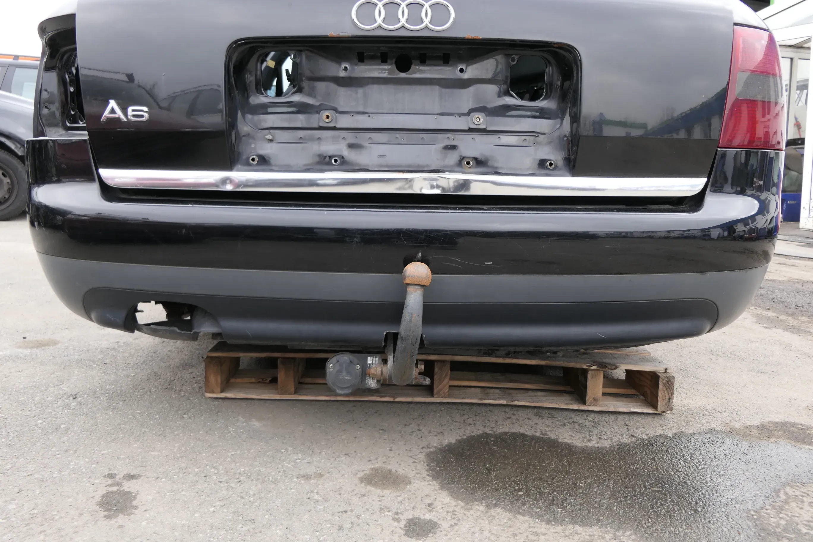 Audi A6 4B Kombi Avant Stoßstange hinten Heckstoßstange schwarz LY9B brilliantsc - Bild 1