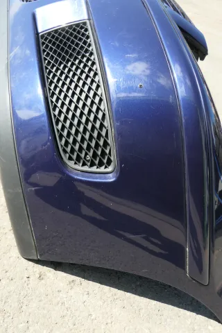 VW Polo 6N2 Stoßstange vorne Frontstoßstange Stoßfänger blau LB5N und Grill - Bild 2