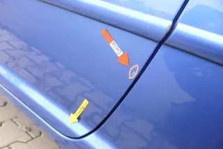 VW Golf 4 Tür vorne links Fahrertür 2/3-Türer blau LW5Y ohneAnbauteile - Bild 5