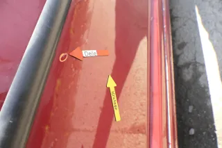 VW Golf 4 Tür vorne rechts Beifahrertür 2/3-Türer braun rot LC3K ohnAnbauteile - Bild 9