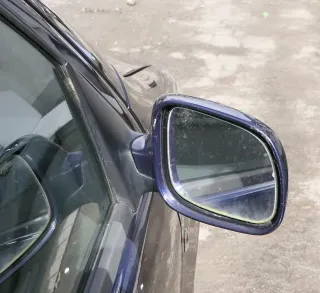 Skoda Fabia 6Y elektrisch Spiegel Außenspiegel rechts mit Glas blau LF5U - Bild 1