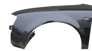 Audi A4 8E B6 Kotflügel vorne links schwarz - Delle - Bild 1
