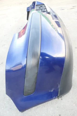 VW Golf 4 Limousine Stoßstange hinten Heckstoßstange Stoßfänger blau LB5N indi - Bild 4