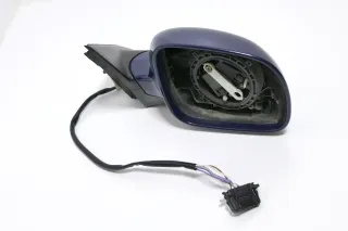 VW Passat 3B 3BG elektrischer Spiegel Außenspiegel rechts + Glas blau LA5E ohne - Bild 1