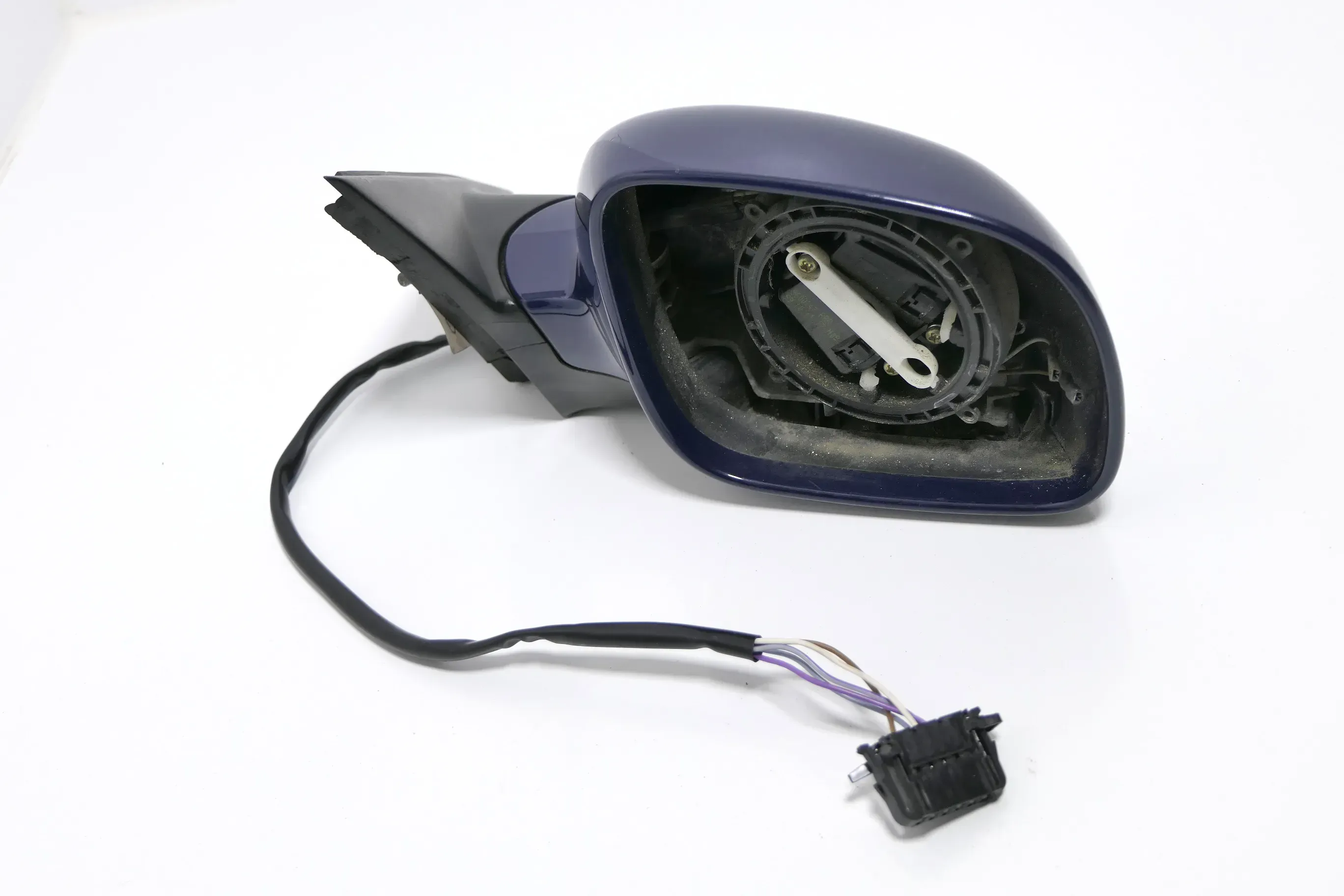 VW Passat 3B 3BG elektrischer Spiegel Außenspiegel rechts + Glas blau LA5E ohne - Bild 1