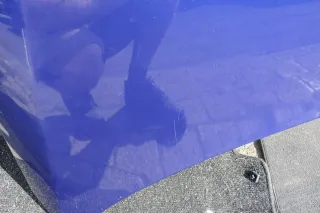 VW Passat 3C Motorhaube Klappe vorne vorn Haube blau LC5E - Bild 3