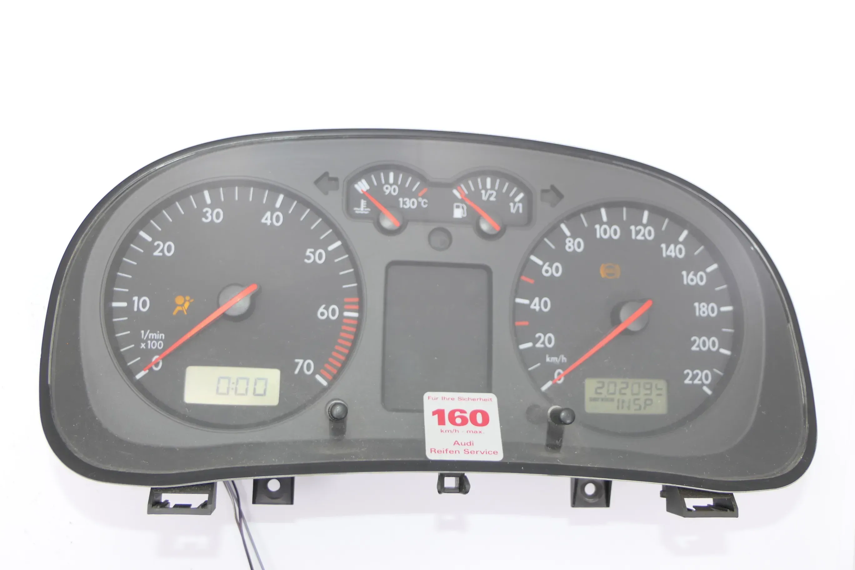 VW Golf 4 Tacho Tachometer Kombiinstrument 202.000km 1J0919860 1,4 16V 75PS 55kw - Bild 1