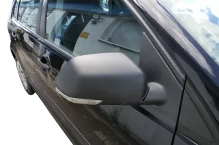 VW Polo 9N 9N3 mechansicher Spiegel Außenspiegel rechts vorne schwarz Blinker - Bild 1
