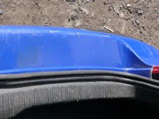 VW Golf 4 Limousine Stoßstange hinten Heckstoßstange Stoßfänger blau LW5Z - Bild 6