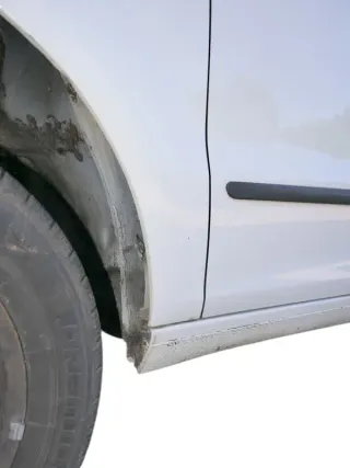 VW Fox Kotflügel vorne links weiß LB9A - Bild 5