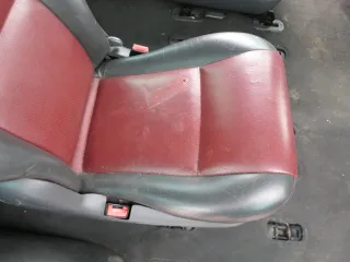 Sharan 7M Galaxy 1x Sitz hinten Rücksitz 6+7 Sitz rot Leder mitte/rechts/link ro - Bild 2