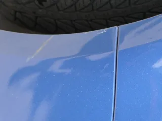 VW Polo 9N3 Stoßstange vorne Frontstoßstange Stoßfänger blau LA5K SWR - Bild 3