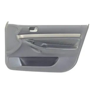 1x A6 4B Türverkleidung Verkleidung Tür vorne rechts Leder blau royalblau - Bild 1