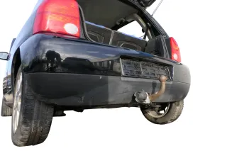 VW Lupo Stoßstange hinten Heckstoßstange Stoßfänger schwarz L041 - Bild 6