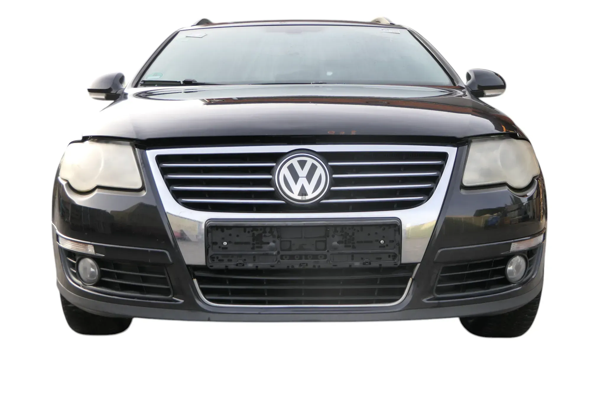 VW Passat 3C Kombi Stoßstange vorne Stoßfänger schwarz LC9X - kein ohneGrill - Bild 1